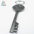 Personalize Raser antigo Grave o keyholder da chave do metal do logotipo para a promoção